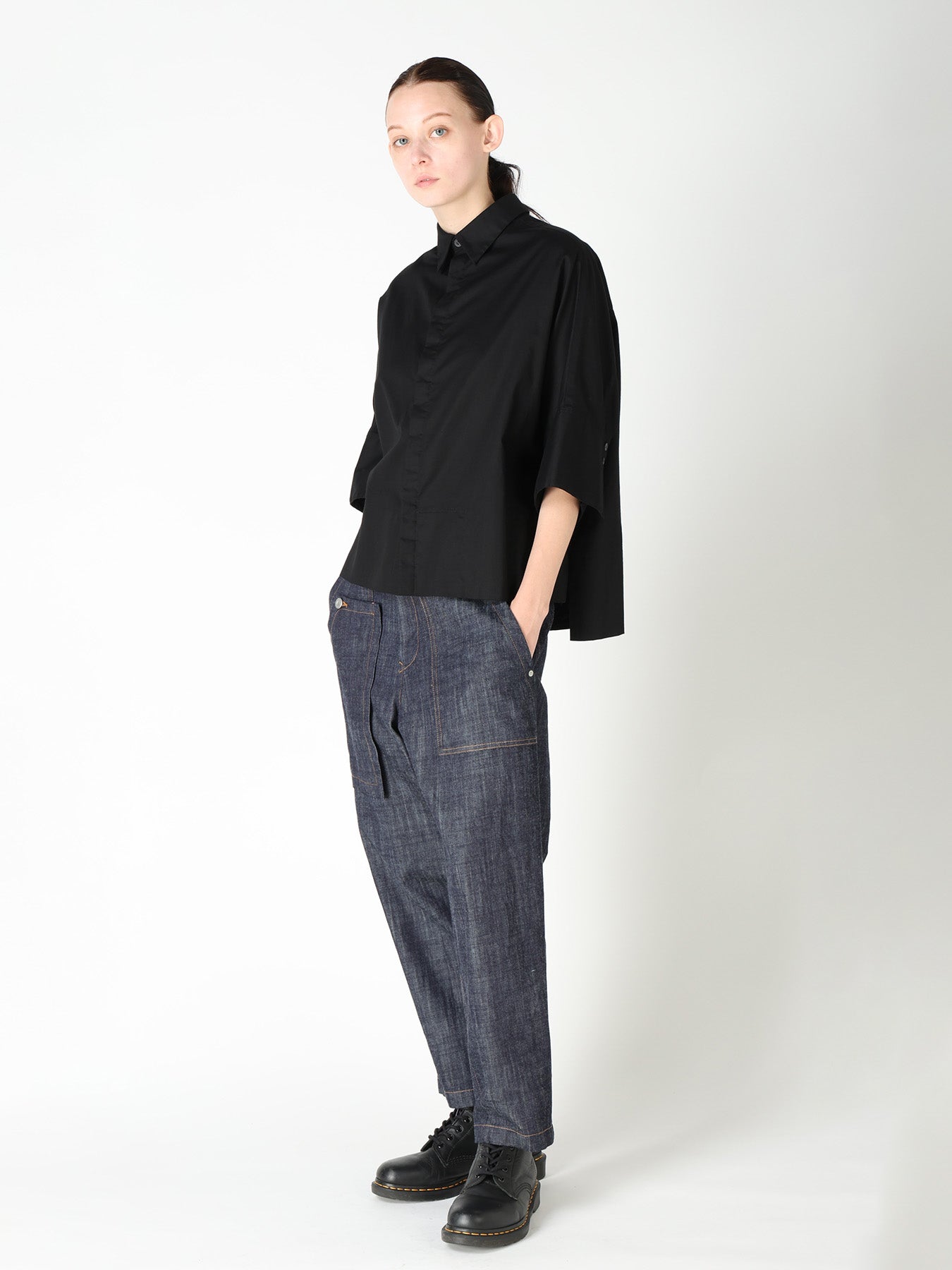 [Y's BORN PRODUCT] WIDE CUFFS SHIRT