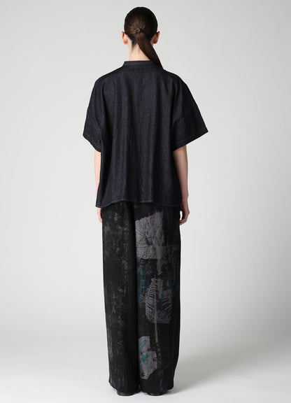 6OZ DENIM HALF SLEEVE BOX SHIRT