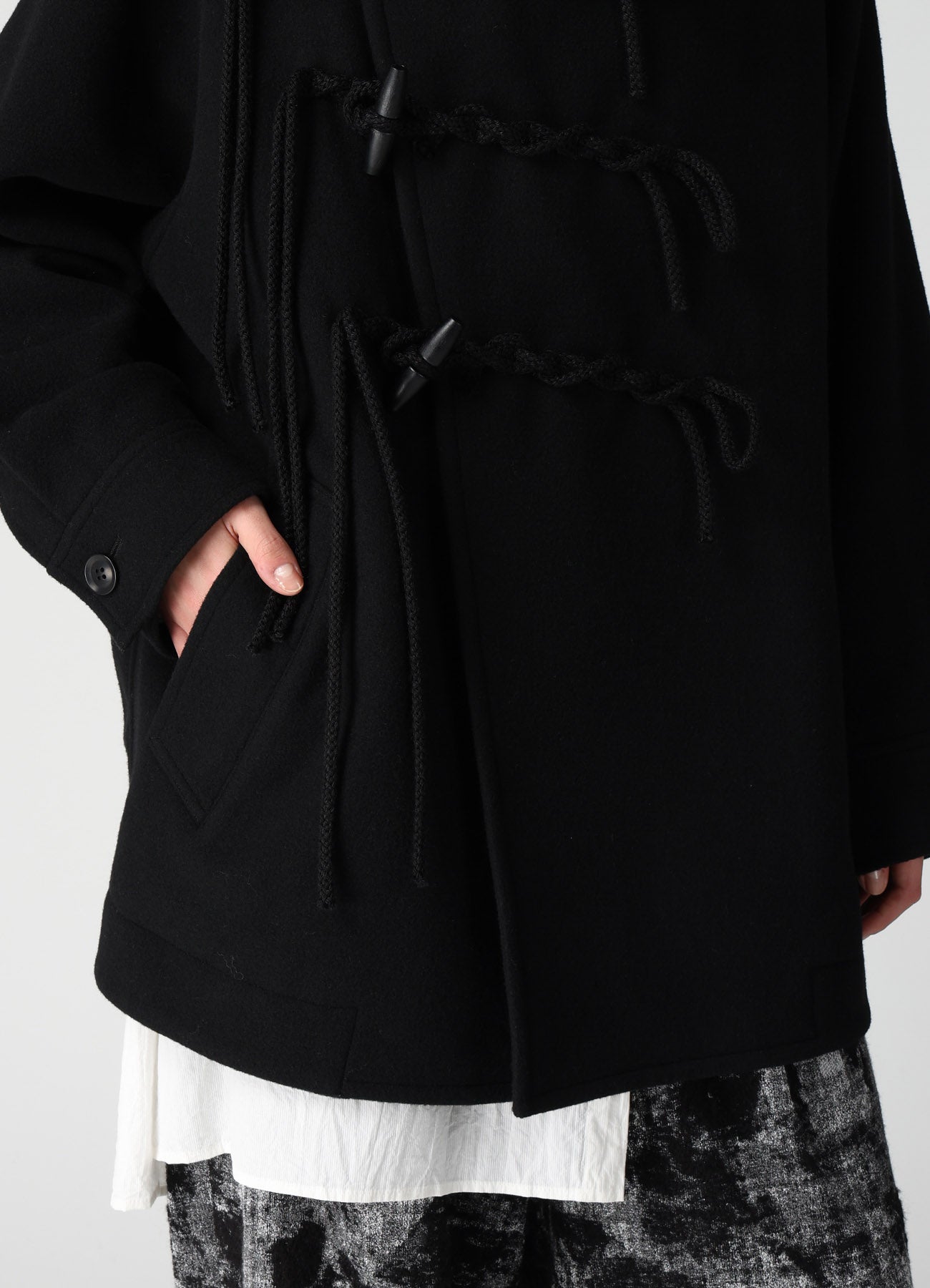 AIRY MOSSER TOGGLE BUTTON COAT – THE SHOP YOHJI YAMAMOTO