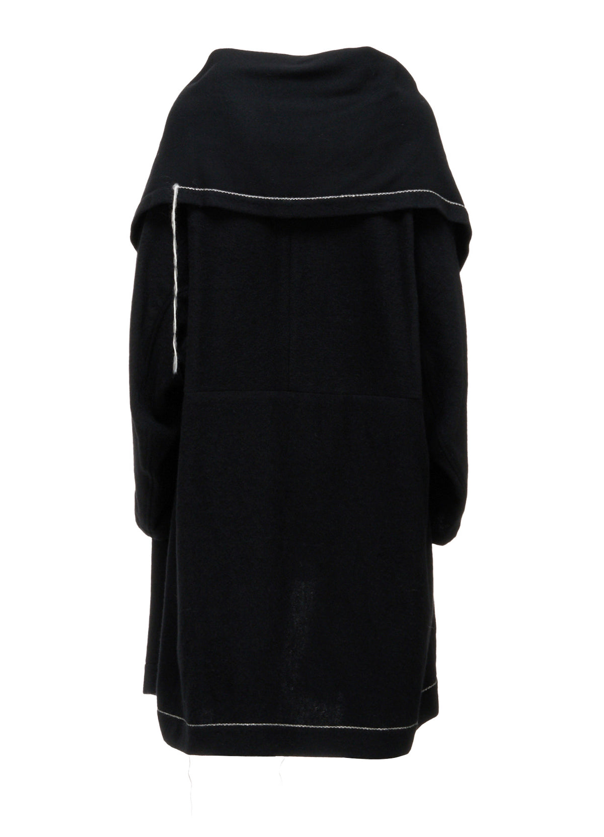 LIGHT SHAGGY BIG STITCH CAPE COAT