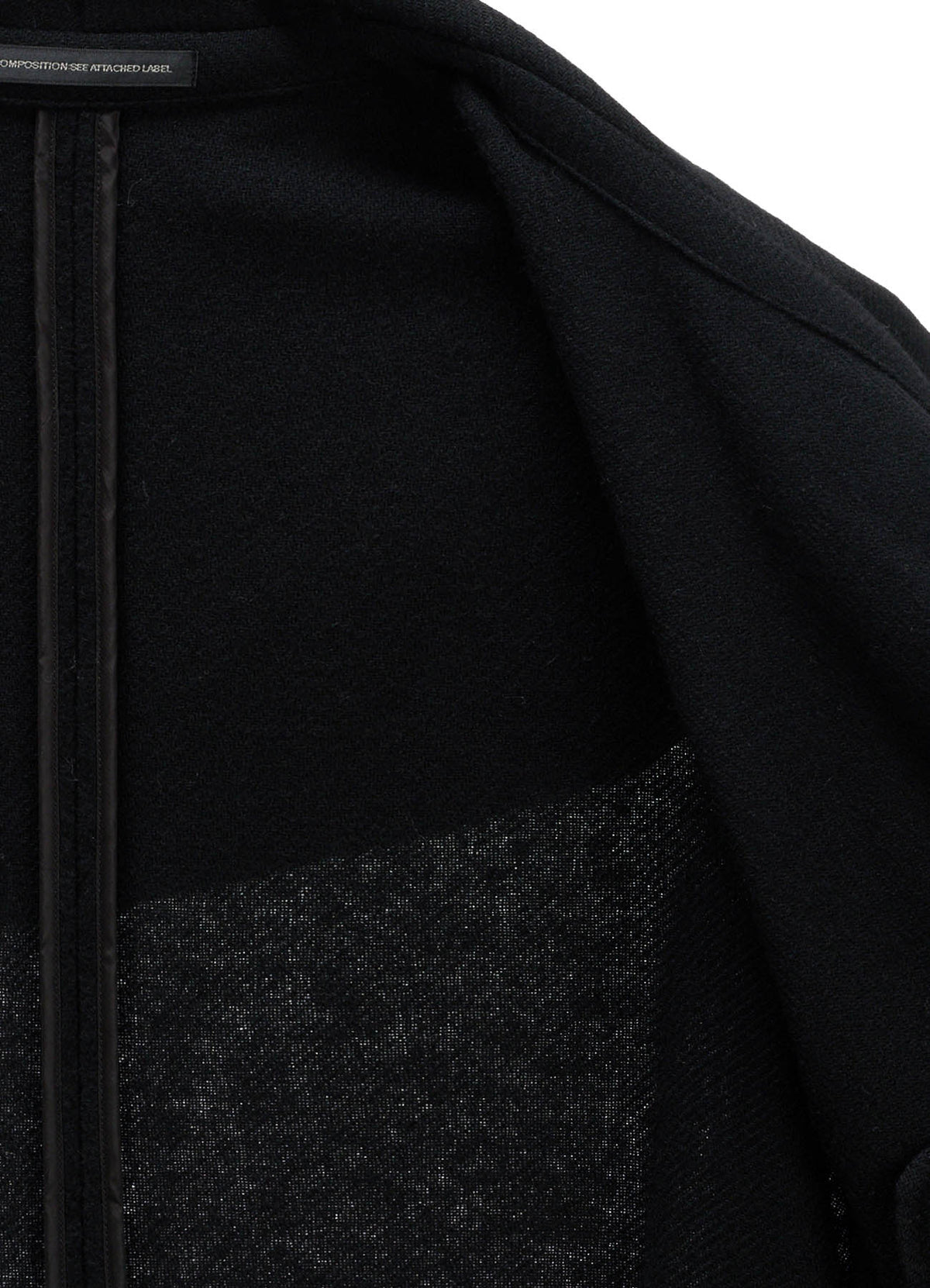 LIGHT SHAGGY BIG STITCH CAPE COAT