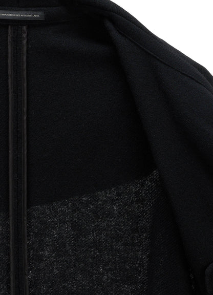 LIGHT SHAGGY BIG STITCH CAPE COAT
