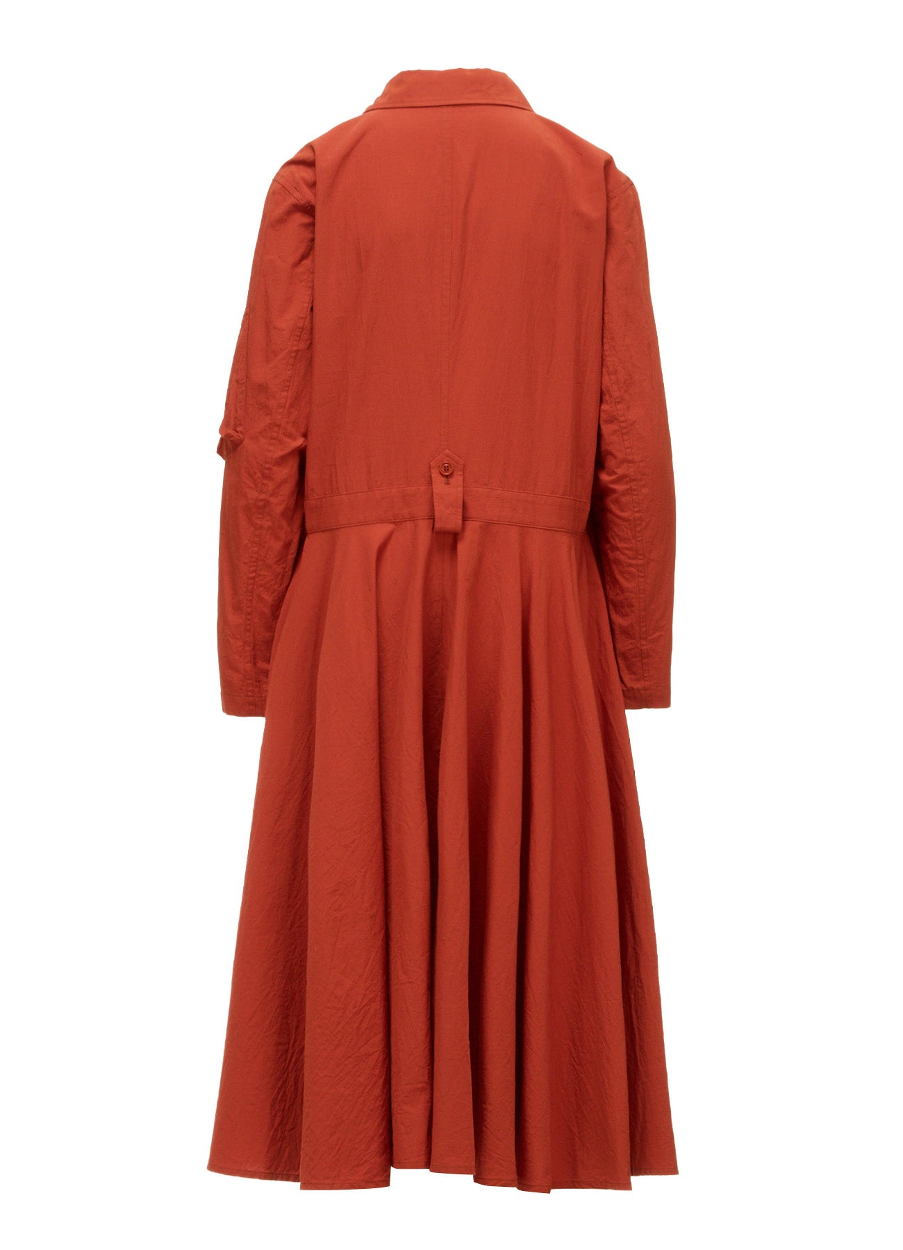 COTTON FLAX FLARE DRESS