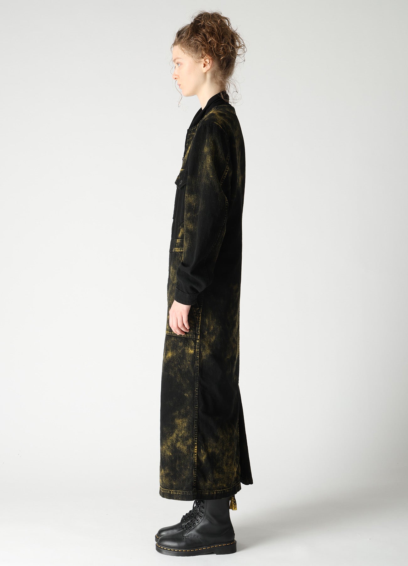 8OZ DENIM BLEACHED OVERDYE DRESS – THE SHOP YOHJI YAMAMOTO