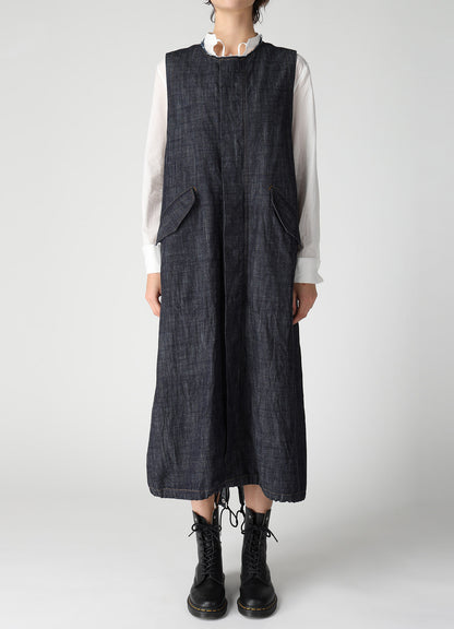 8OZ DENIM FISHTAIL DRESS