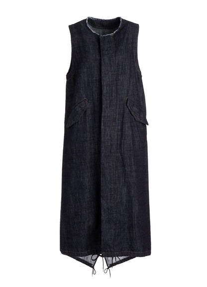 8OZ DENIM FISHTAIL DRESS