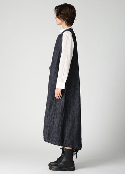 8OZ DENIM FISHTAIL DRESS