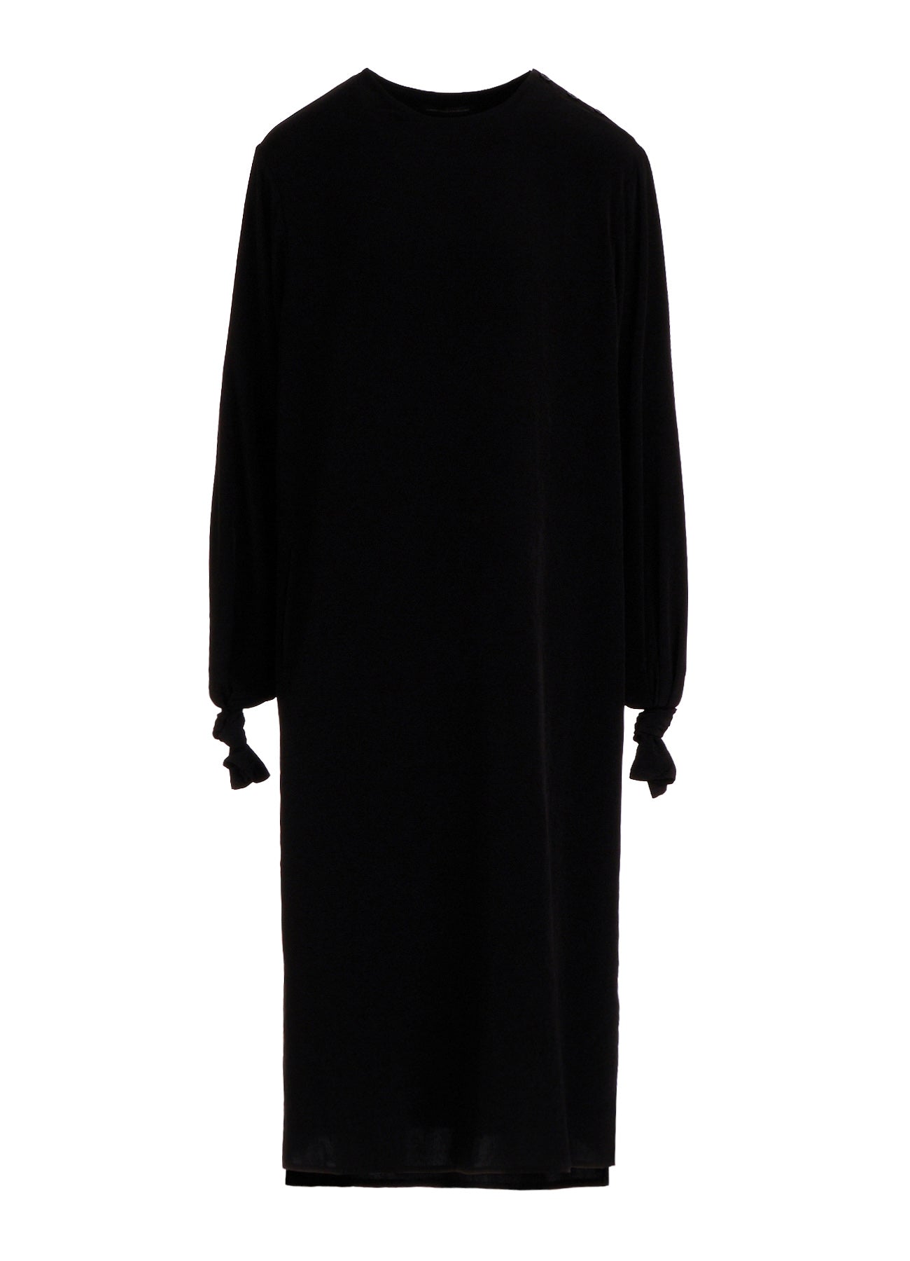 TA/PE CREPE DE CHINE KNOT SLEEVE DRESS