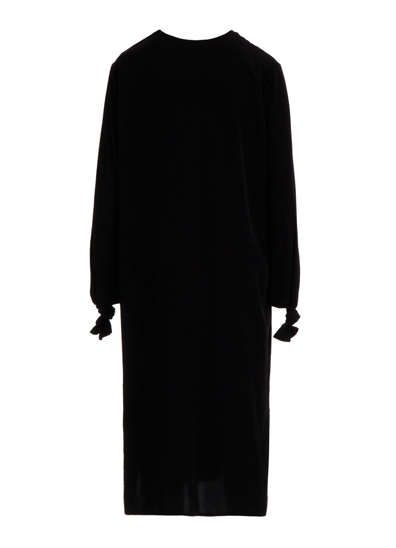 TA/PE CREPE DE CHINE KNOT SLEEVE DRESS