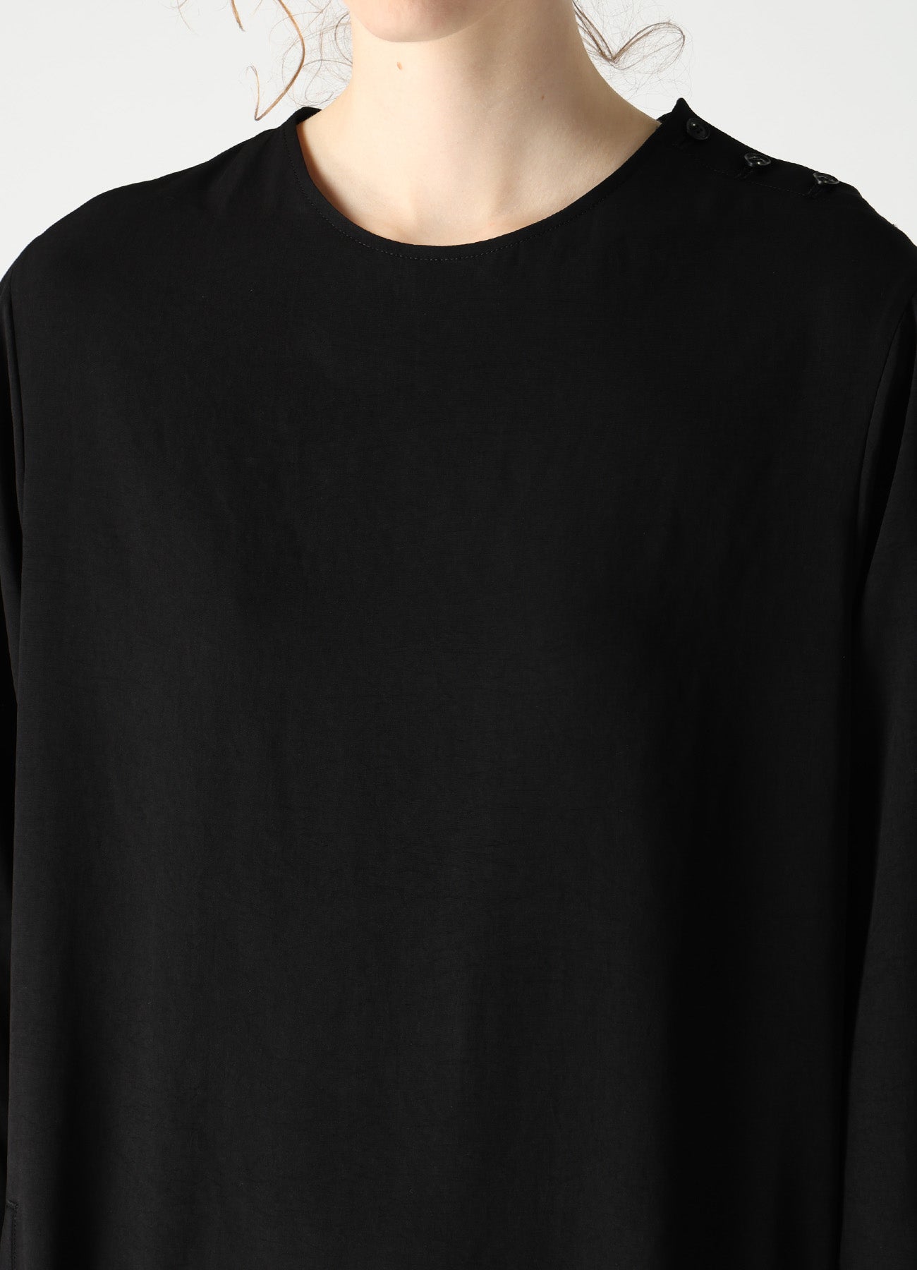 TA/PE CREPE DE CHINE KNOT SLEEVE DRESS