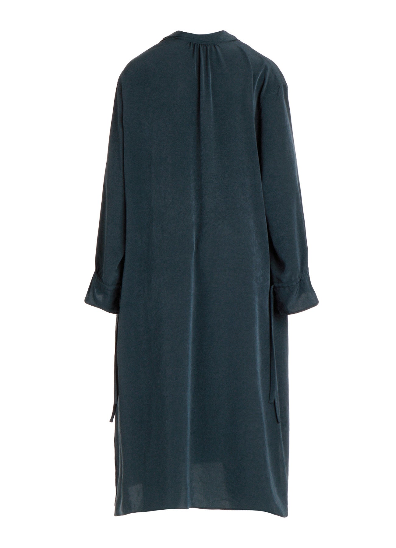 TA/PE CREPE DE CHINE GATHER COLLAR DRESS