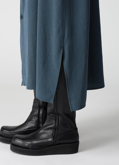 TA/PE CREPE DE CHINE GATHER COLLAR DRESS
