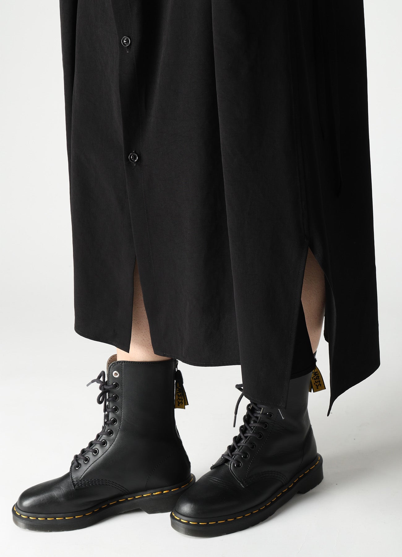 TA/PE CREPE DE CHINE GATHER COLLAR DRESS