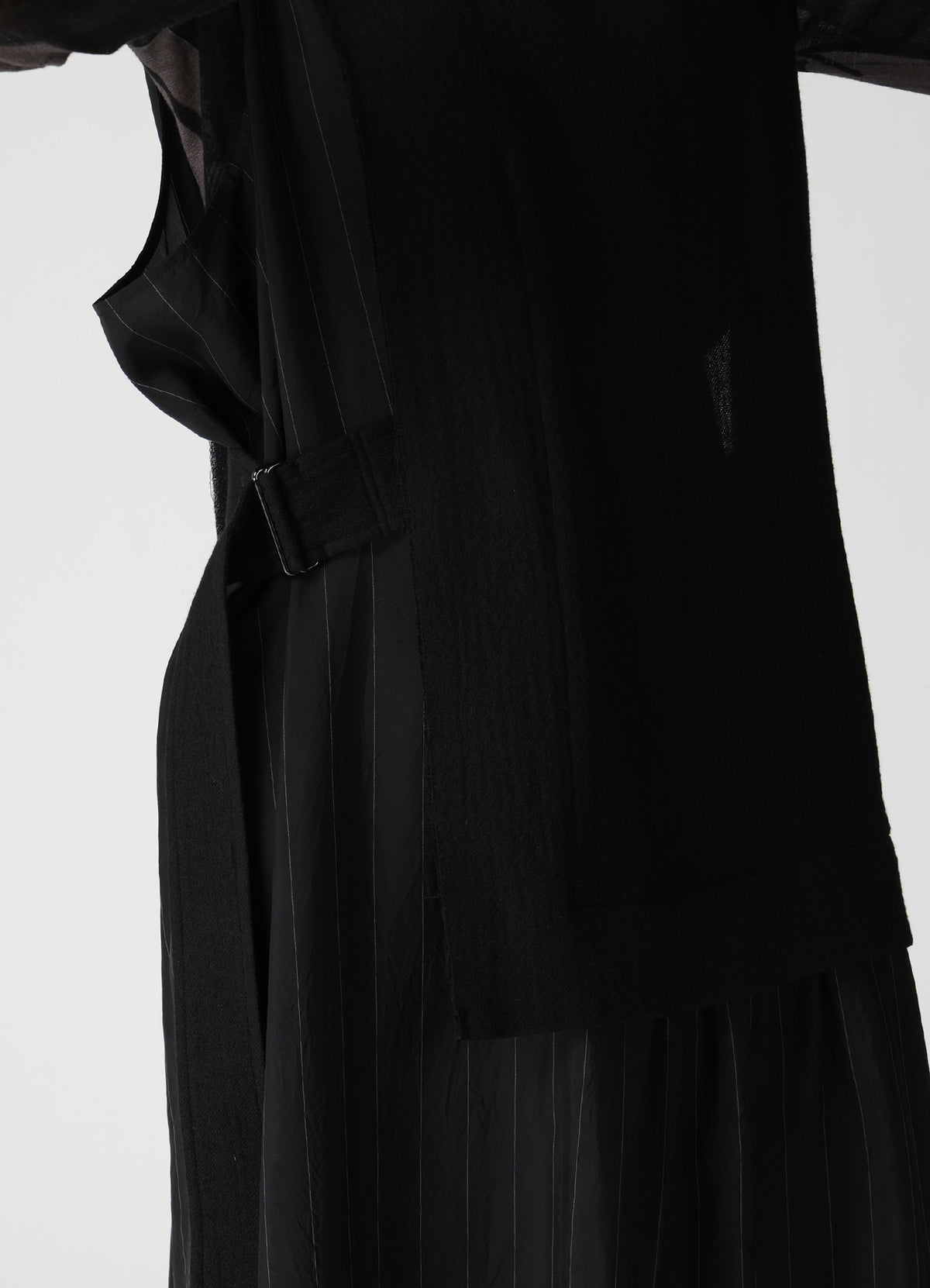 WOOL VIYELLA COMBINATION SLEEVELESS DRESS