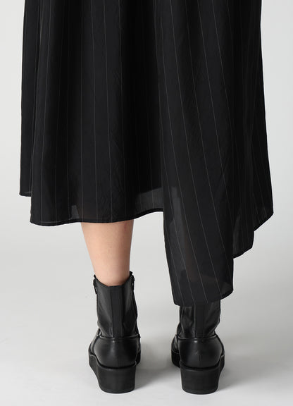 WOOL VIYELLA COMBINATION SLEEVELESS DRESS