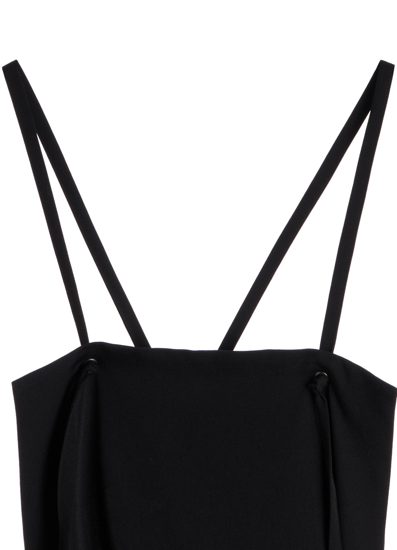 WOOL GABARDINE SIDE FLAP DRESS