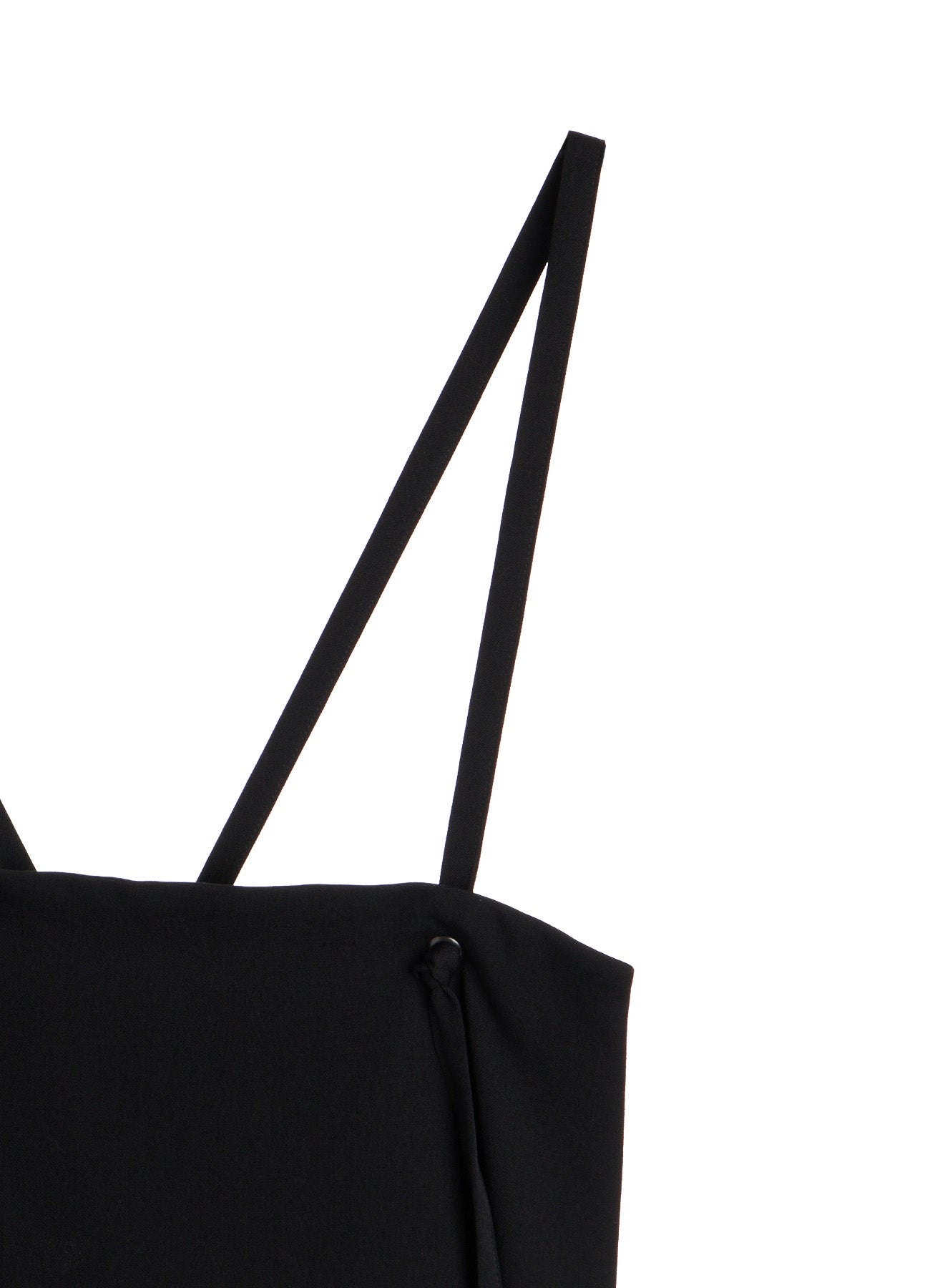WOOL GABARDINE SIDE FLAP DRESS