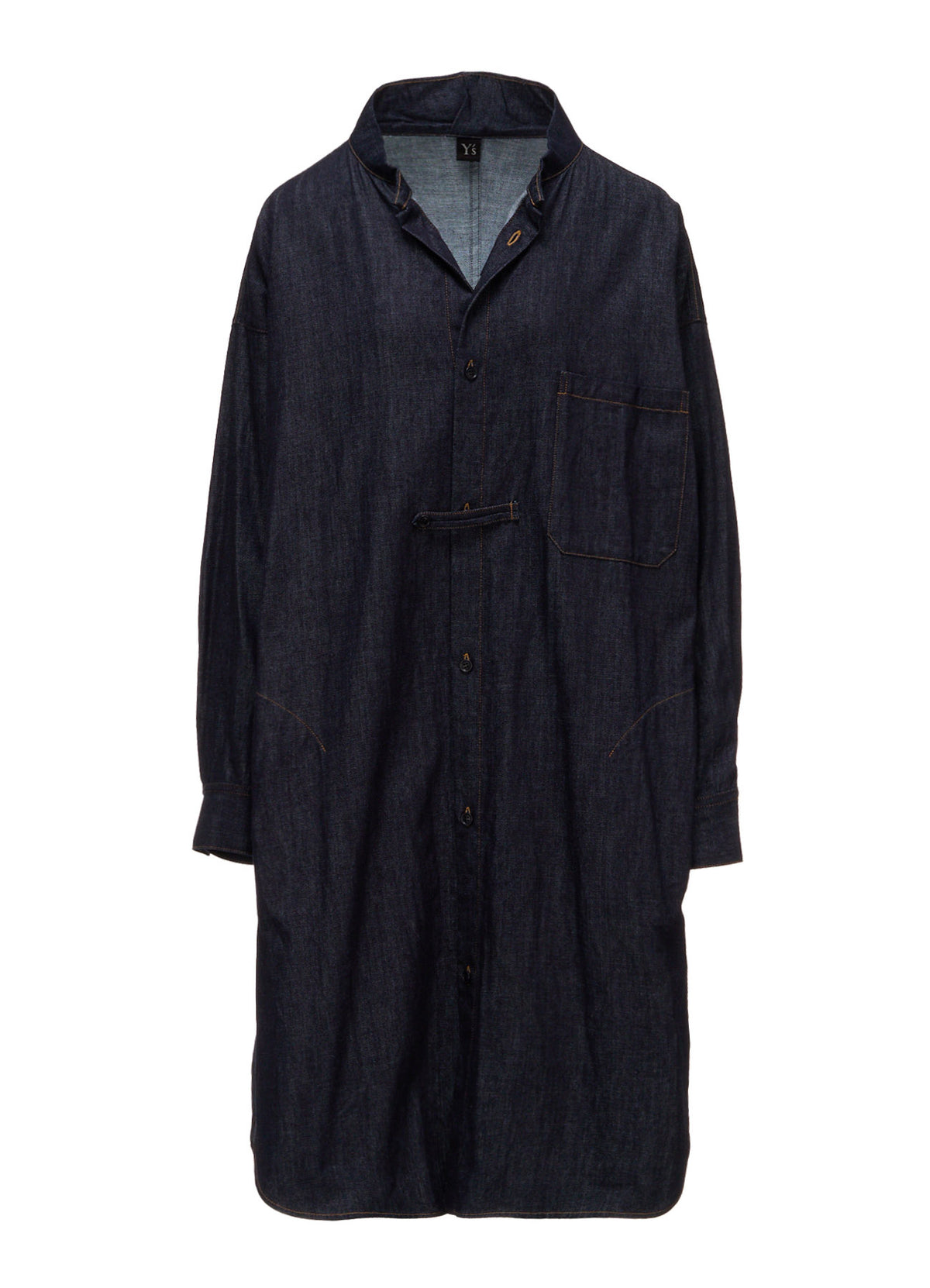 6OZ DENIM GOWN SHIRT DRESS