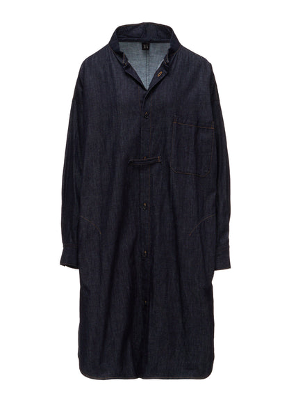6OZ DENIM GOWN SHIRT DRESS
