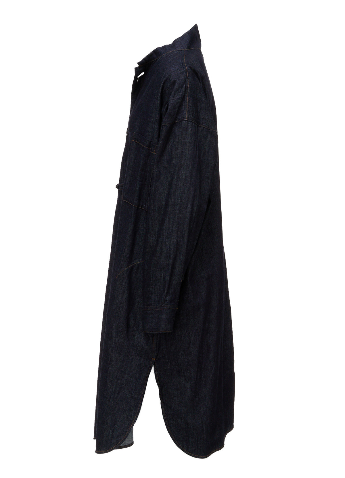 6OZ DENIM GOWN SHIRT DRESS