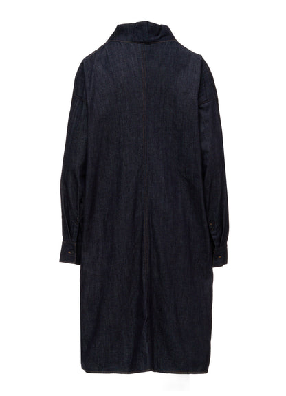 6OZ DENIM GOWN SHIRT DRESS