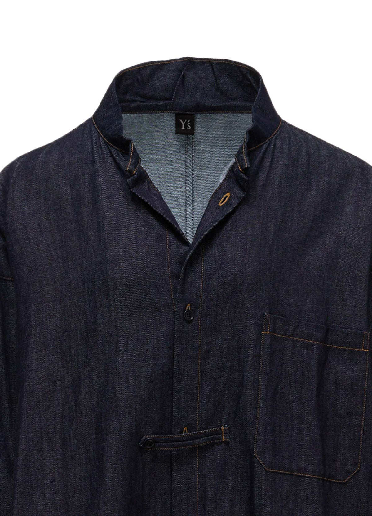 6OZ DENIM GOWN SHIRT DRESS