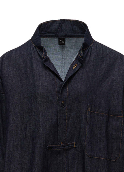 6OZ DENIM GOWN SHIRT DRESS