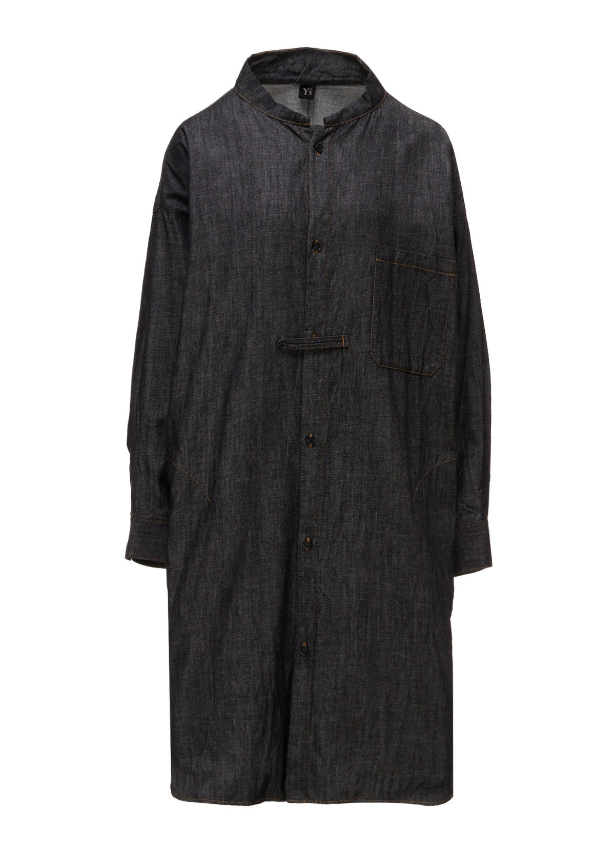 6OZ DENIM GOWN SHIRT DRESS