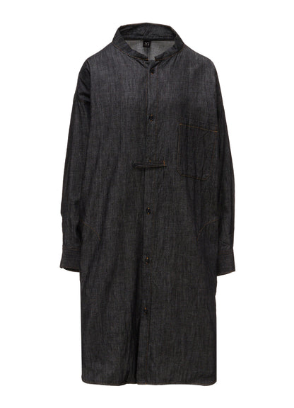6OZ DENIM GOWN SHIRT DRESS