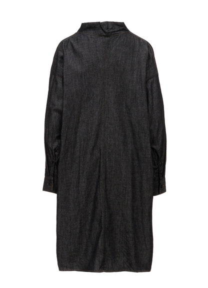 6OZ DENIM GOWN SHIRT DRESS
