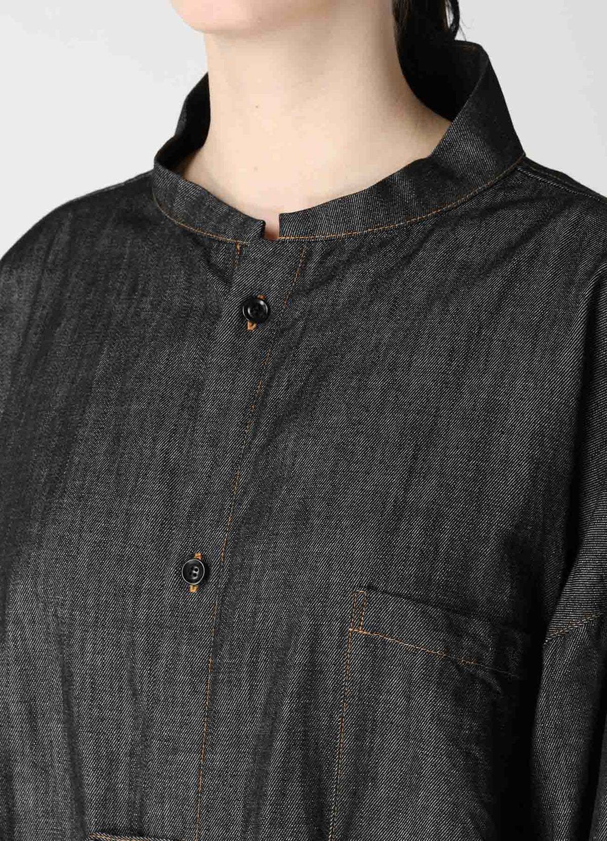 6OZ DENIM GOWN SHIRT DRESS