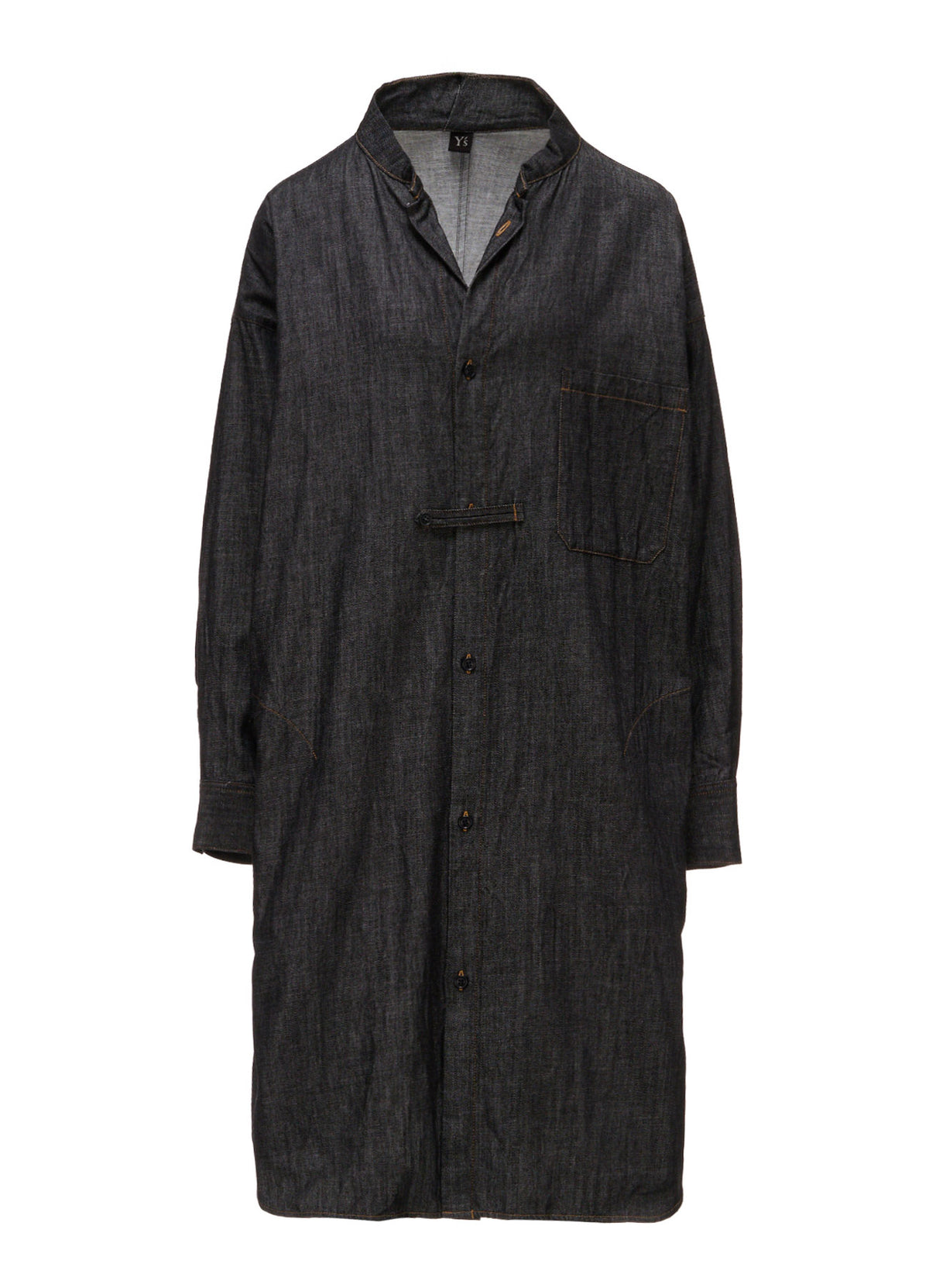 6OZ DENIM GOWN SHIRT DRESS