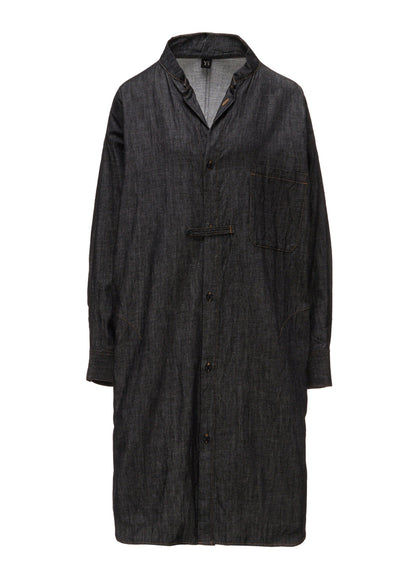 6OZ DENIM GOWN SHIRT DRESS
