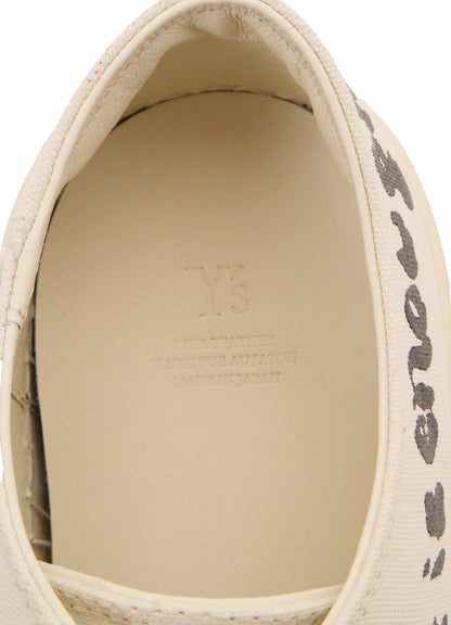 "ONE LIFE" COTTON CANVAS LOW-CUT SNEAKER