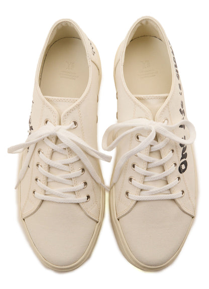 "ONE LIFE" COTTON CANVAS LOW-CUT SNEAKER