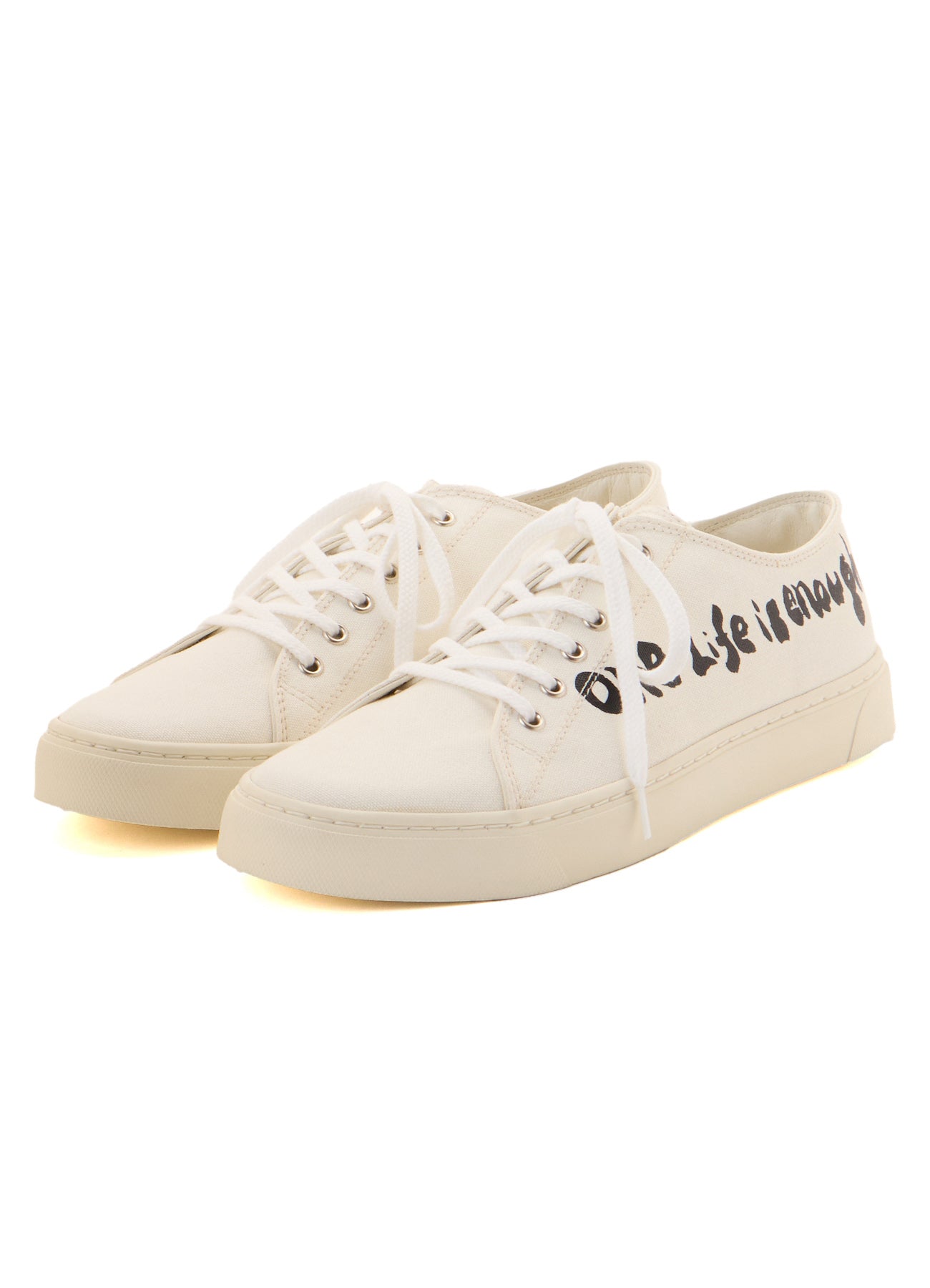 "ONE LIFE" COTTON CANVAS LOW-CUT SNEAKER