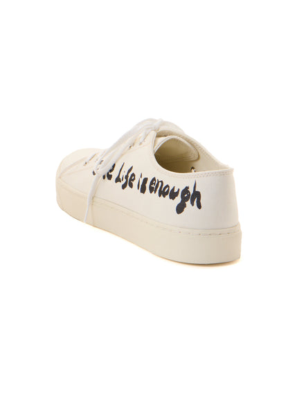 "ONE LIFE" COTTON CANVAS LOW-CUT SNEAKER