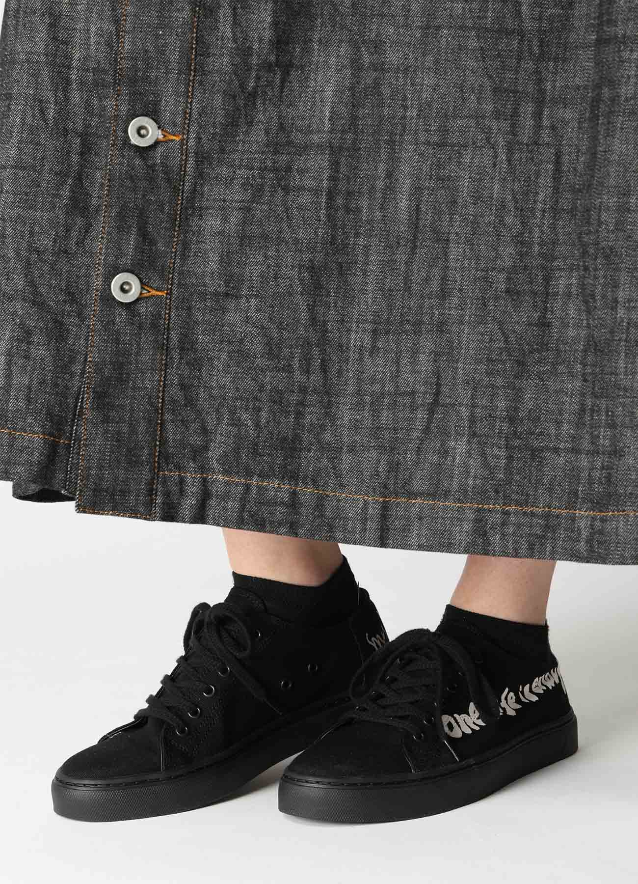 "ONE LIFE" COTTON CANVAS LOW-CUT SNEAKER