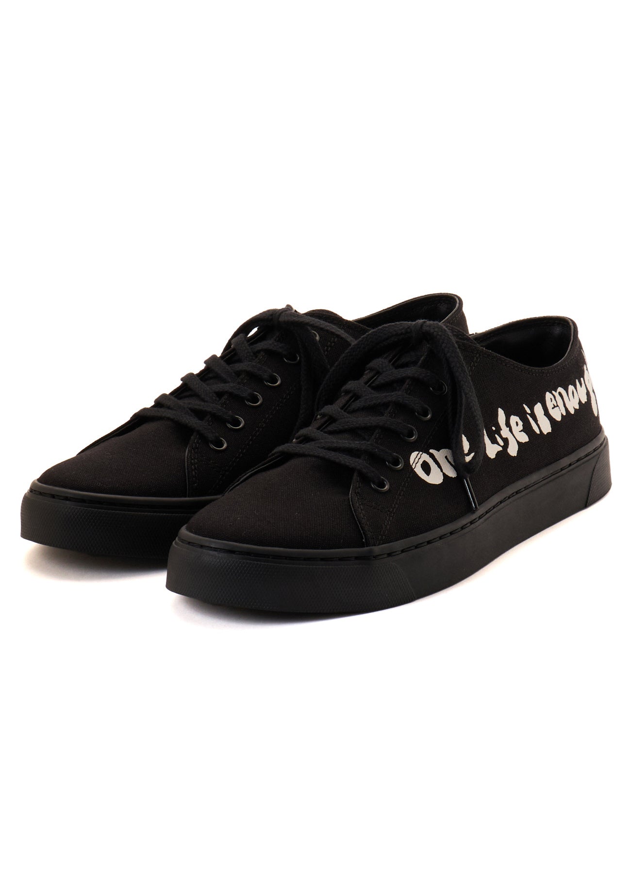 "ONE LIFE" COTTON CANVAS LOW-CUT SNEAKER