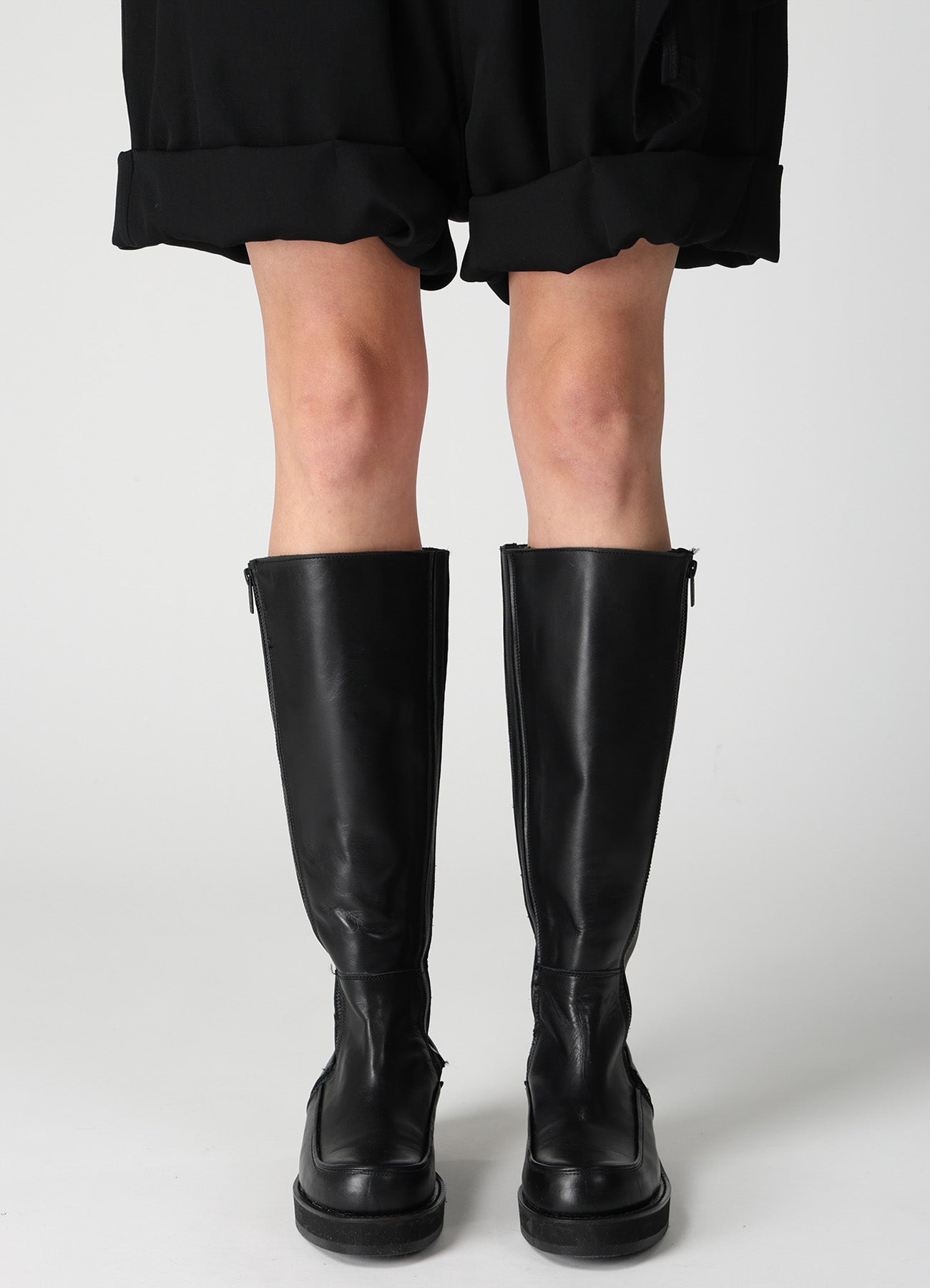 SMOOTH LEATHER PLATFOAM LONG BOOTS