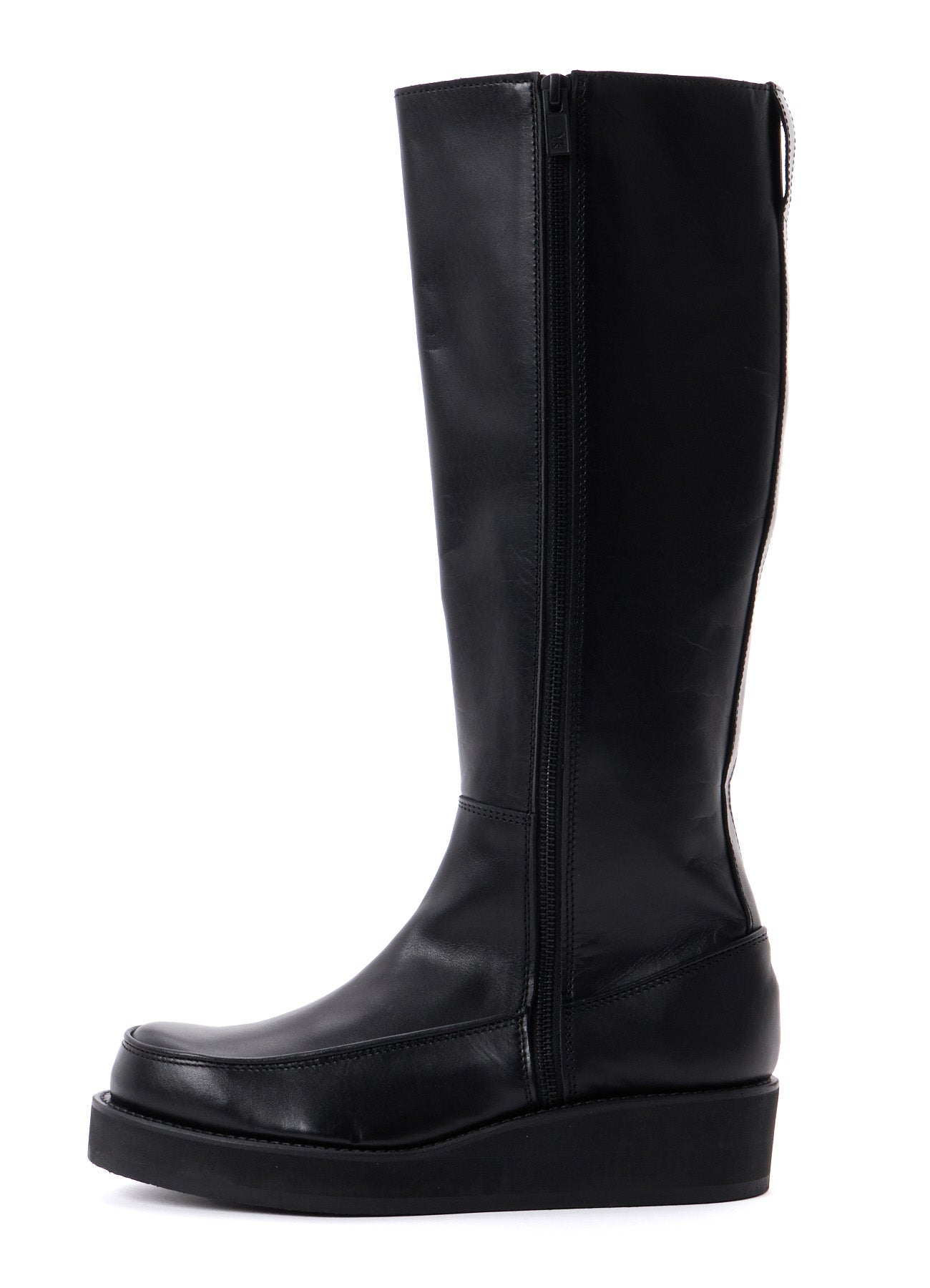 SMOOTH LEATHER PLATFOAM LONG BOOTS