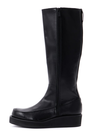 SMOOTH LEATHER PLATFOAM LONG BOOTS