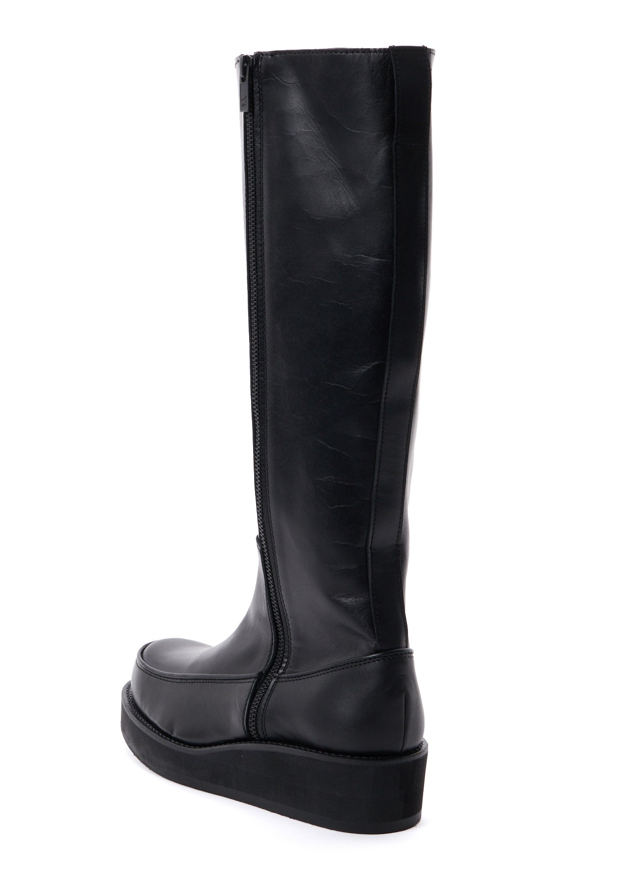 SMOOTH LEATHER PLATFOAM LONG BOOTS