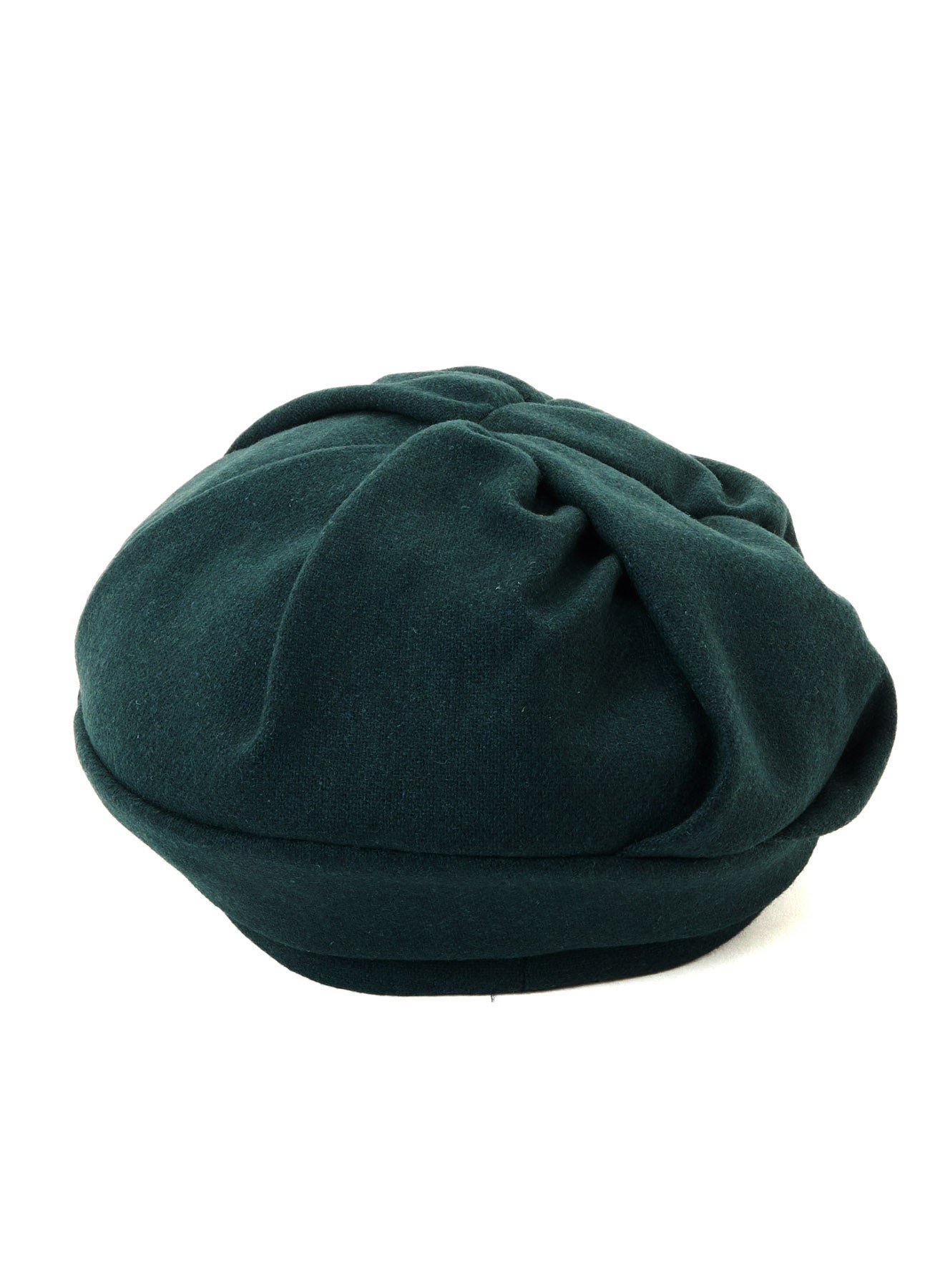 WOOL FLANNEL GATHERED BERET