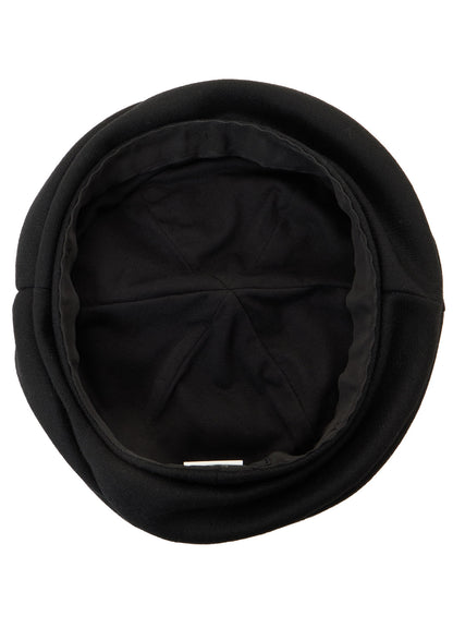 WOOL FLANNEL GATHERED BERET