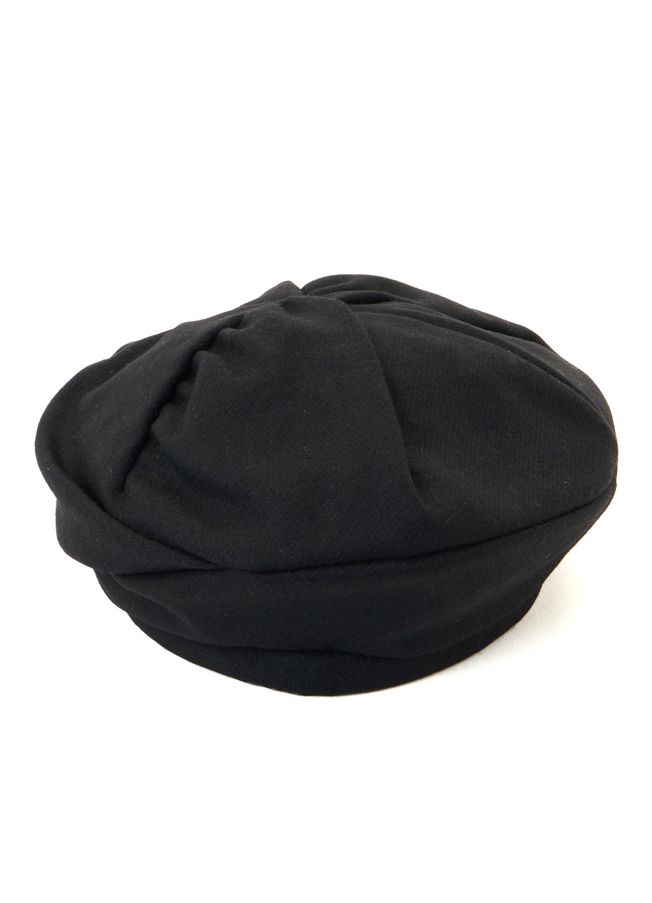 WOOL FLANNEL GATHERED BERET