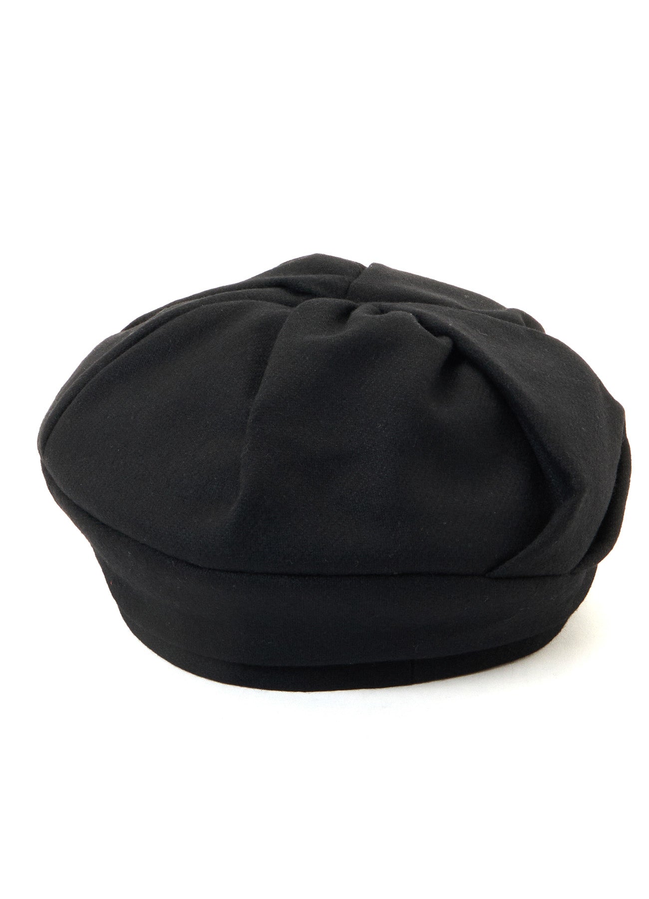 WOOL FLANNEL GATHERED BERET