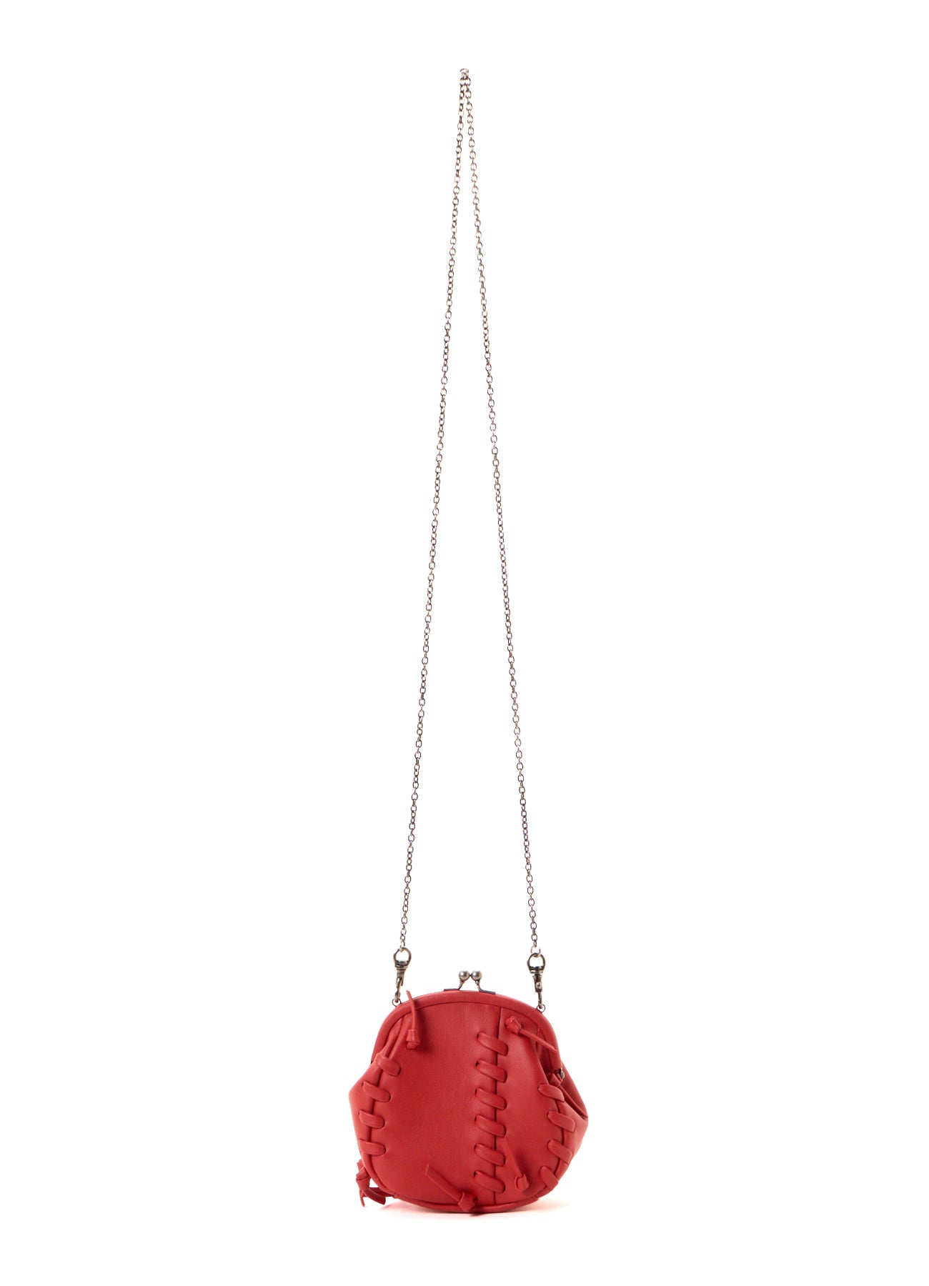 SEMI GLOSS LEATHER LACE UP SHOULDER BAG – THE SHOP YOHJI YAMAMOTO