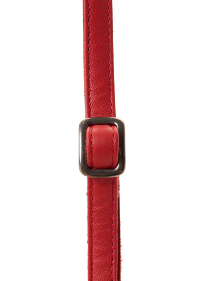 SEMI GLOSS LEATHER LACE UP BAG