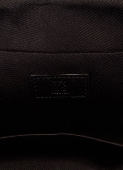 SEMI GLOSS LEATHER LACE UP BAG